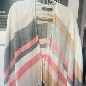 Marc NEW YORK Multicolor STRIPED CHARMING EXTREMELY SOFT CAPE! BRAND NEW! OS